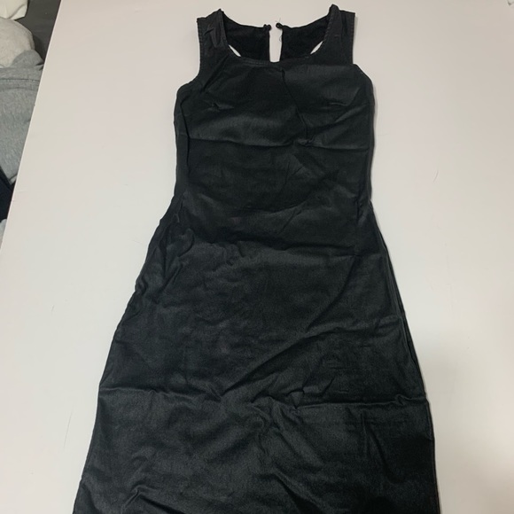 Sexy coated black dress - Picture 1 of 5